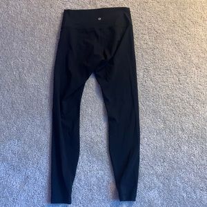 Size 8, Black, Lululemon Wunder Train High Rise leggings